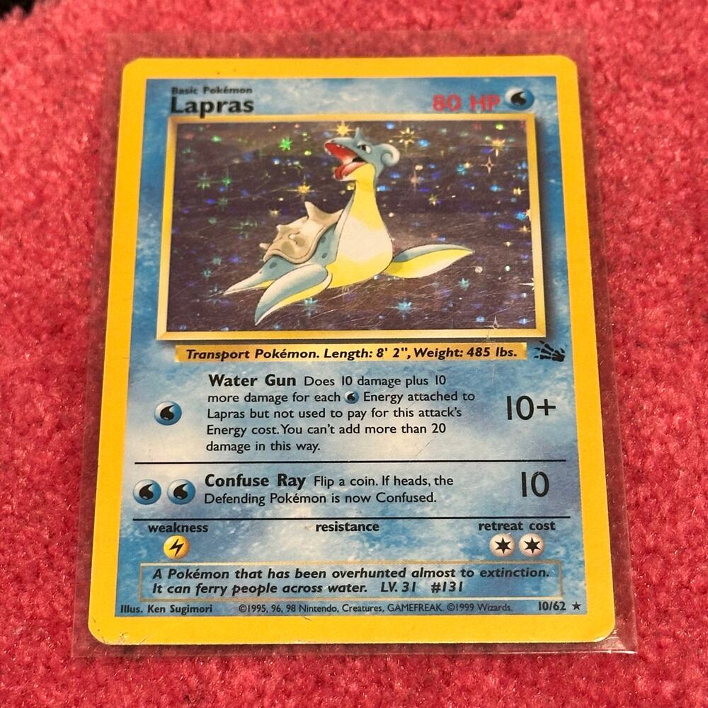 Lapras #10 – Pokémon Fossil – As Pictured